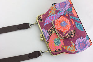Geranium Flowers Handbag and Crossbody 2 Way Bag | PINK OASIS