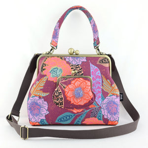 Geranium Flowers Handbag and Crossbody 2 Way Bag | PINK OASIS