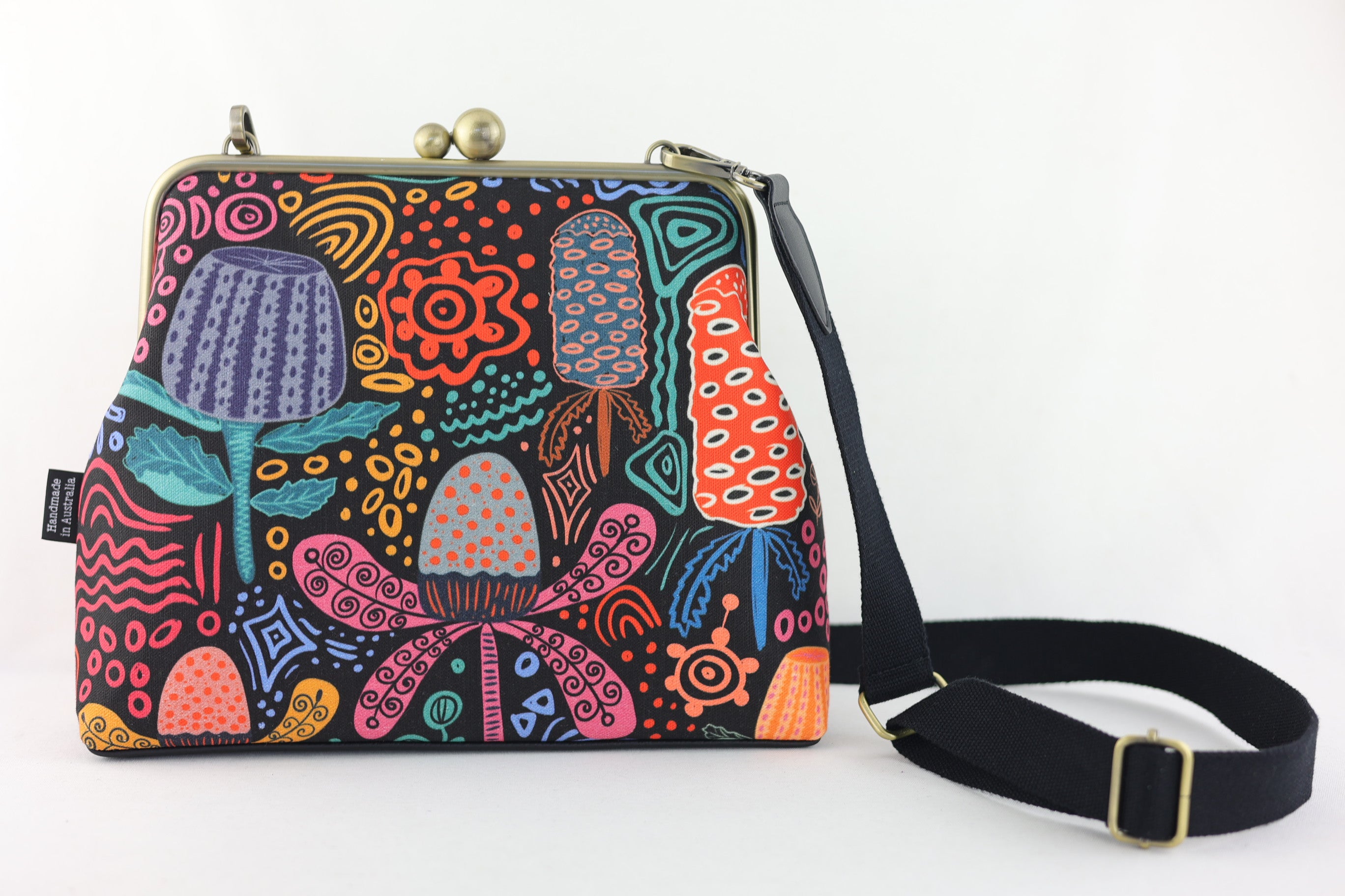 Banksia Garden Crossbody Bag with Webbing Strap | PINK OASIS