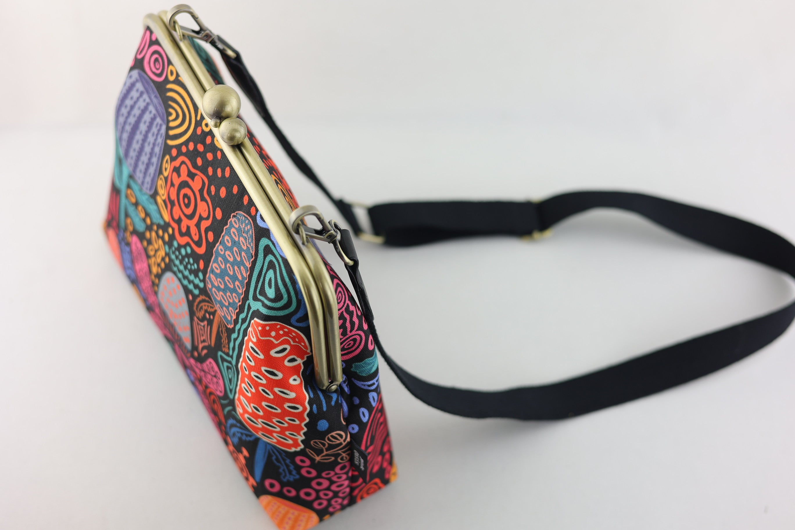 Banksia Garden Crossbody Bag with Webbing Strap | PINK OASIS