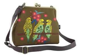 Budgies Crossbody Bag with Webbing Strap | PINK OASIS