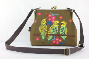 Budgies Crossbody Bag with Webbing Strap | PINK OASIS