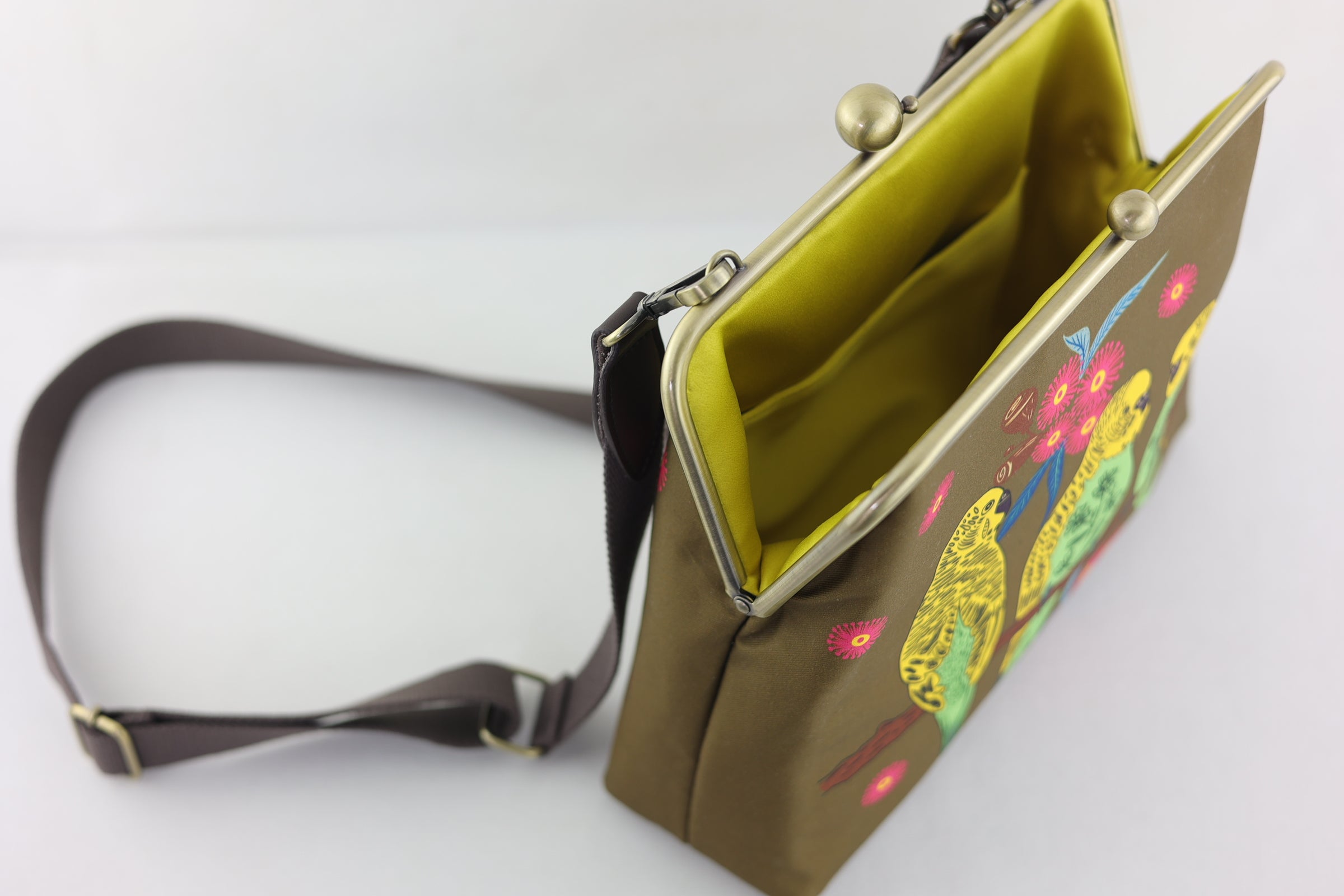 Budgies Crossbody Bag with Webbing Strap | PINK OASIS