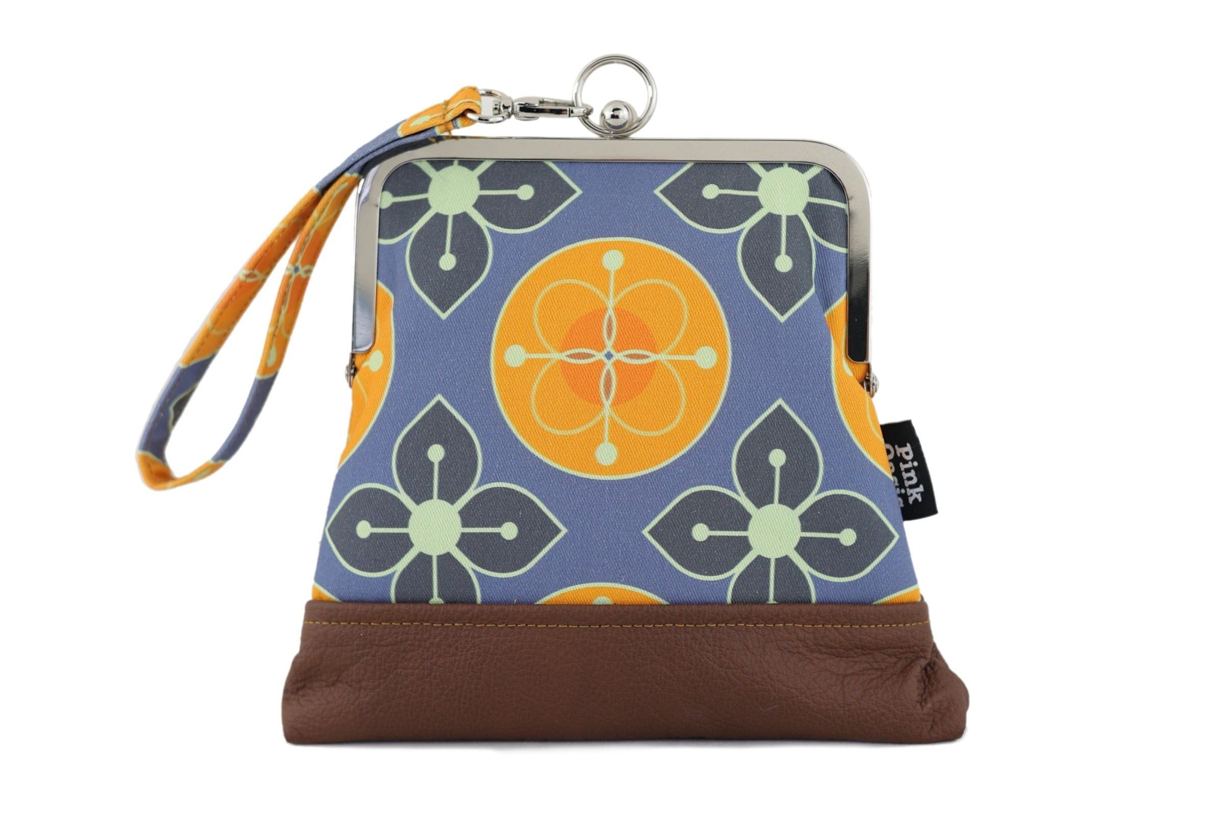 Marigold Floral Pattern Wristlet | PINK OASIS