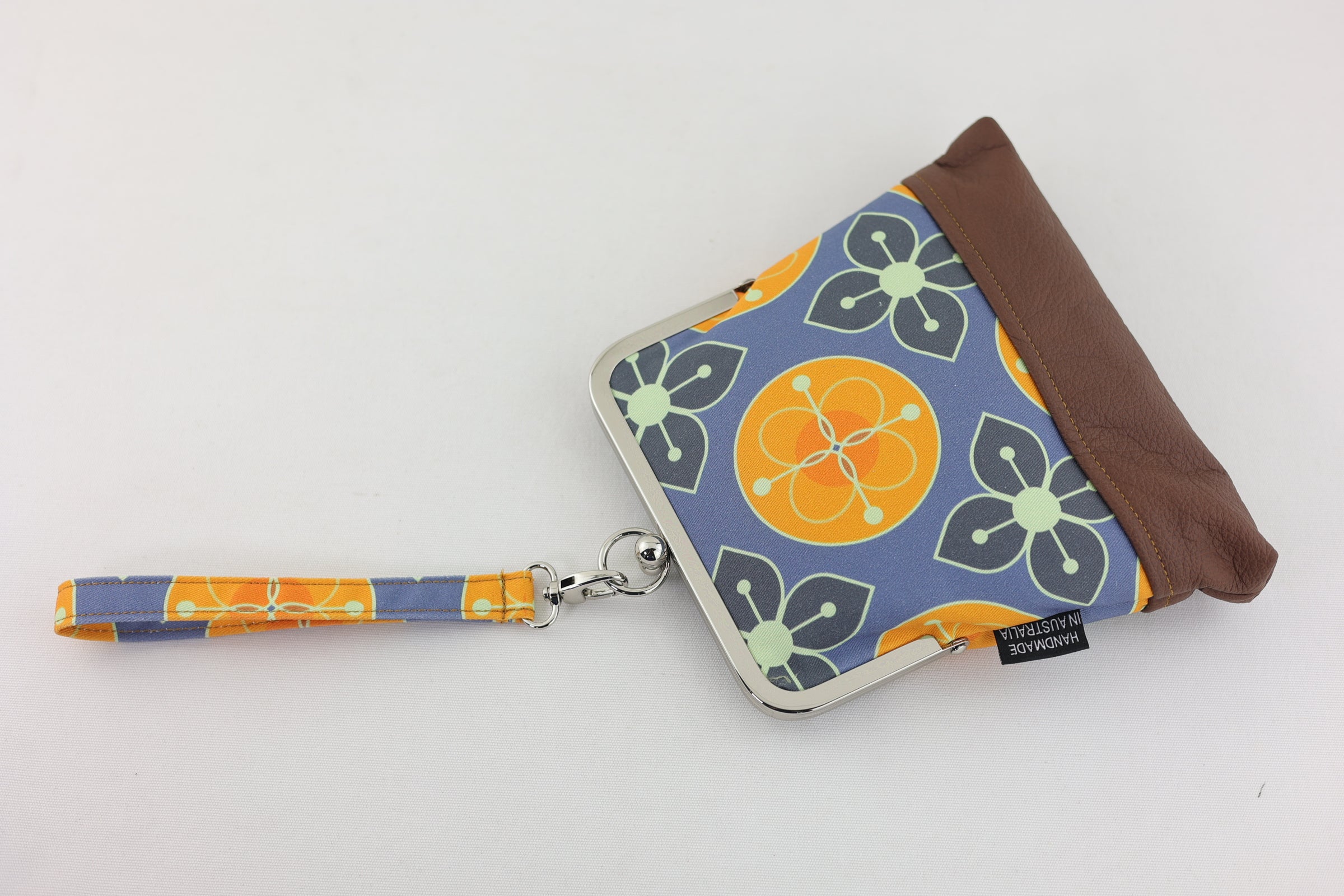 Marigold Floral Pattern Wristlet | PINK OASIS