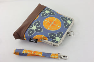 Marigold Floral Pattern Wristlet | PINK OASIS