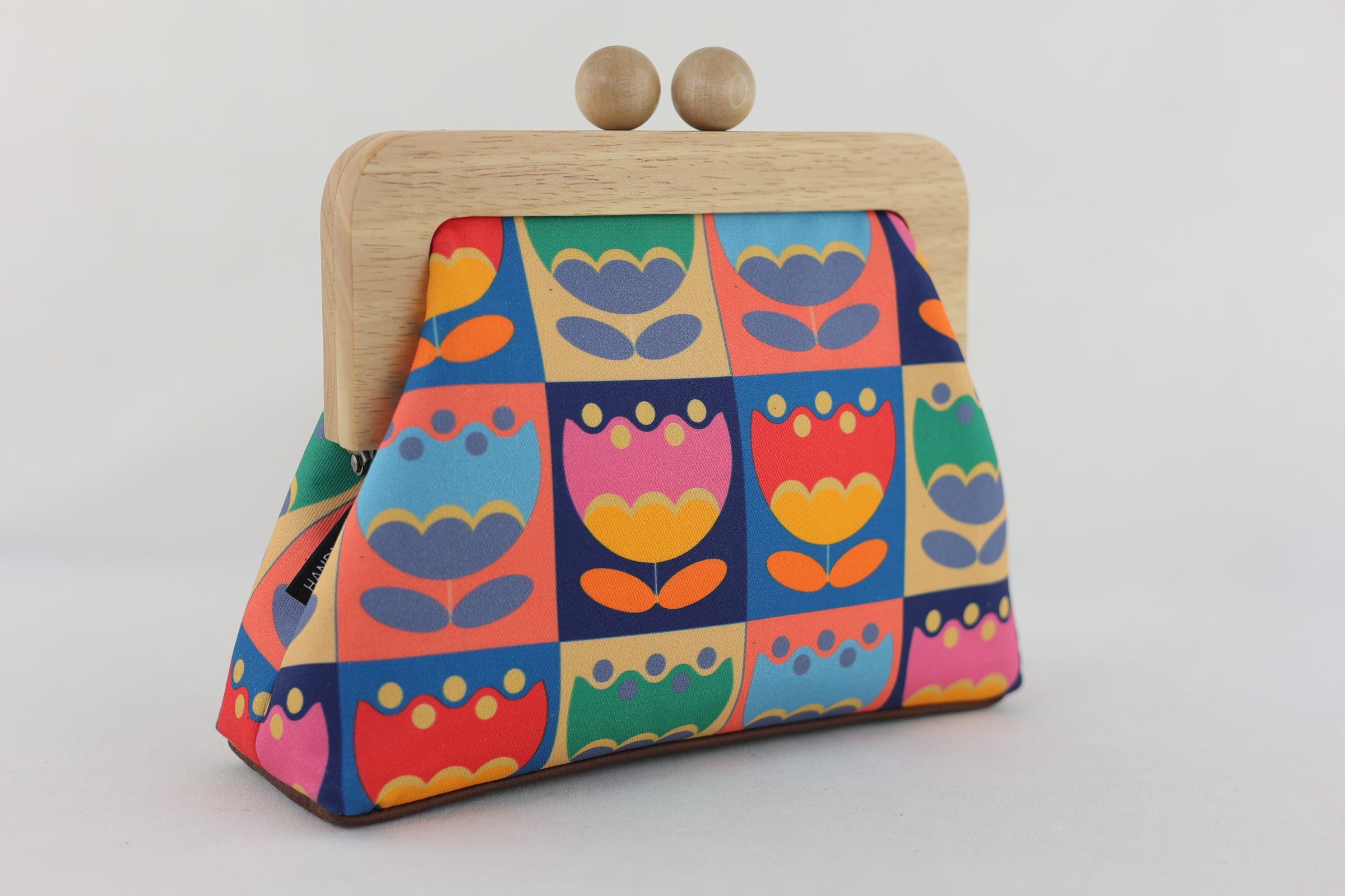 Multi-coloured Tulip Flowers Clutch