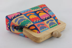Multi-coloured Tulip Flowers Clutch