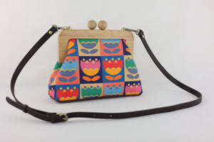 Multi-coloured Tulip Flowers Clutch