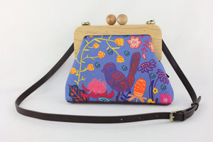Blue Wren, Waratah & Banksia Clutch | PINK OASIS