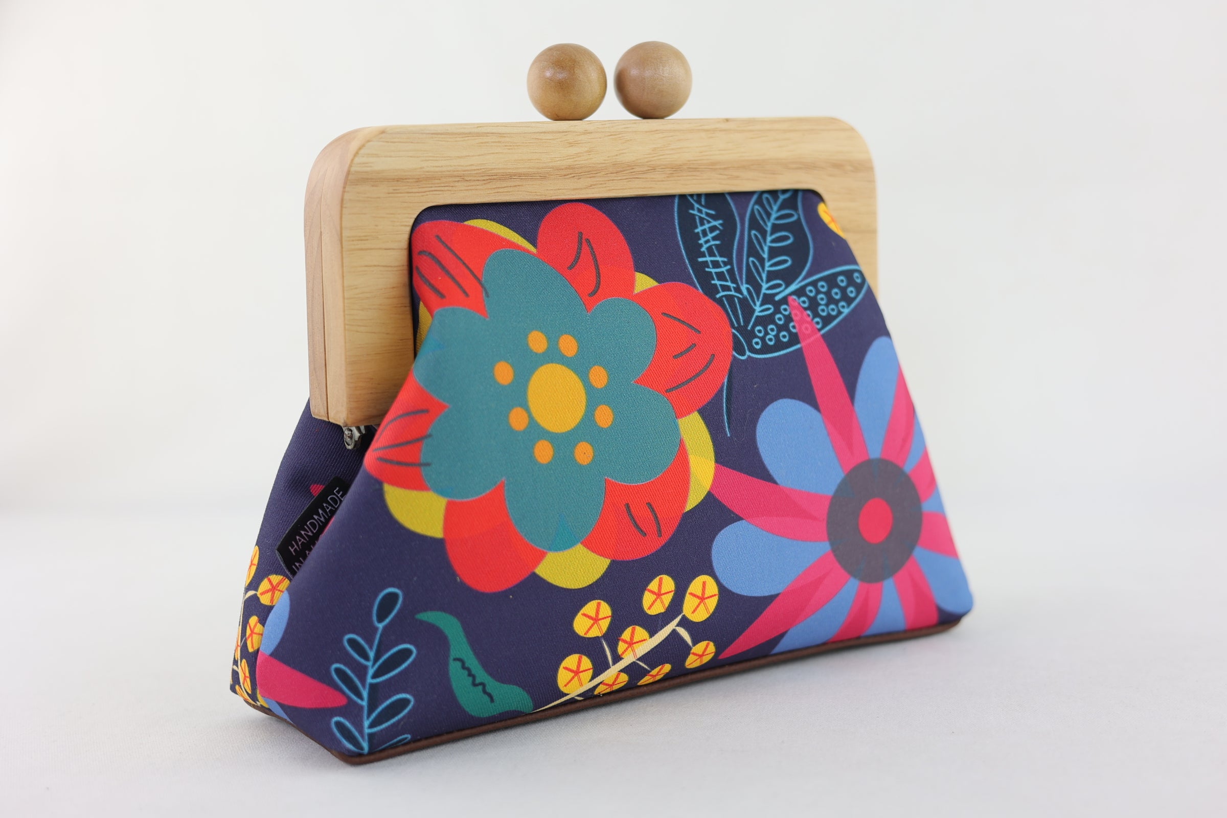 Backyard Garden Floral Clutch Bag Handmade in Australia | PINK OASIS