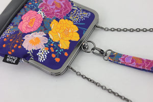 Peonies Garden Wristlet Bag Handmade in Australia | PINK OASIS