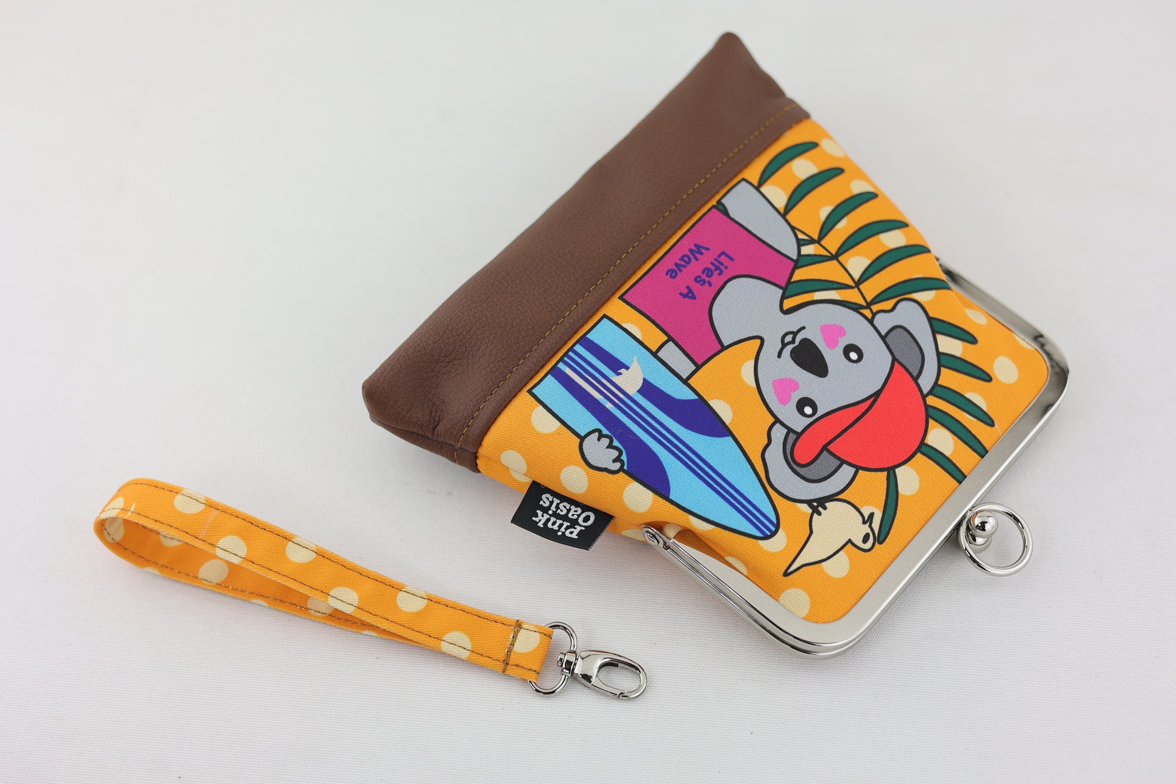 Koala Surfing Wristlet | PINK OASIS