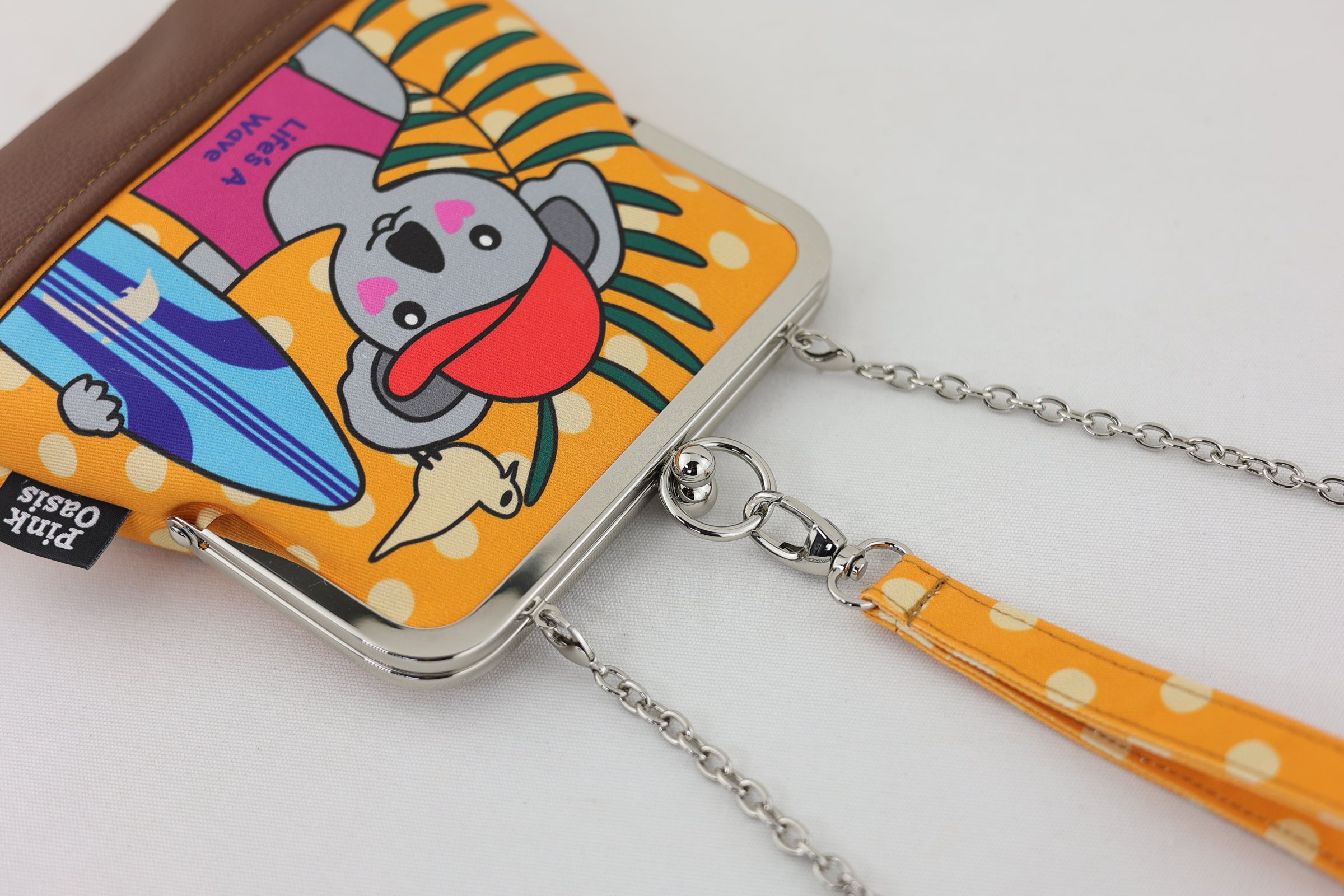 Koala Surfing Wristlet | PINK OASIS