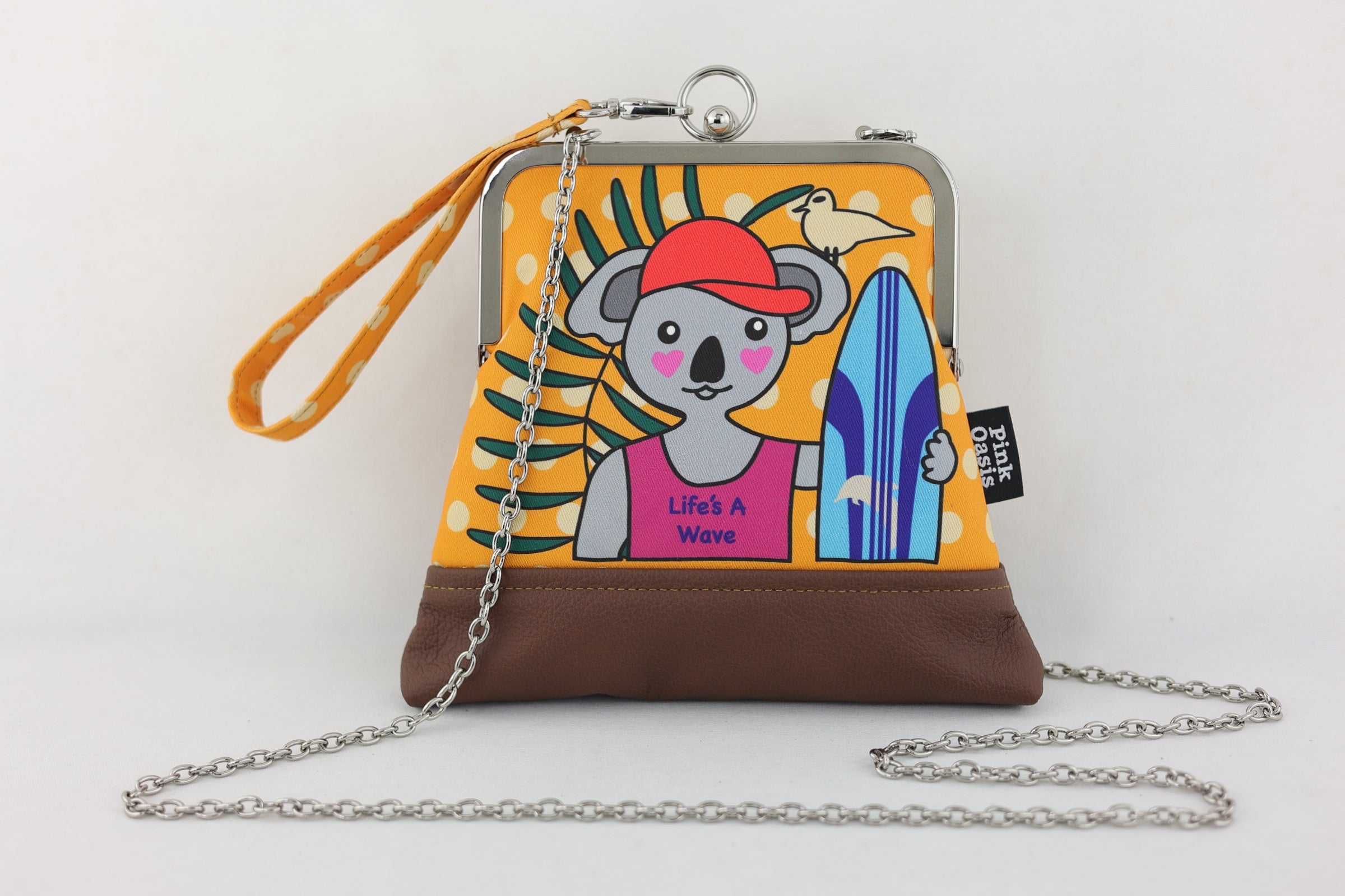 Koala Surfing Wristlet | PINK OASIS