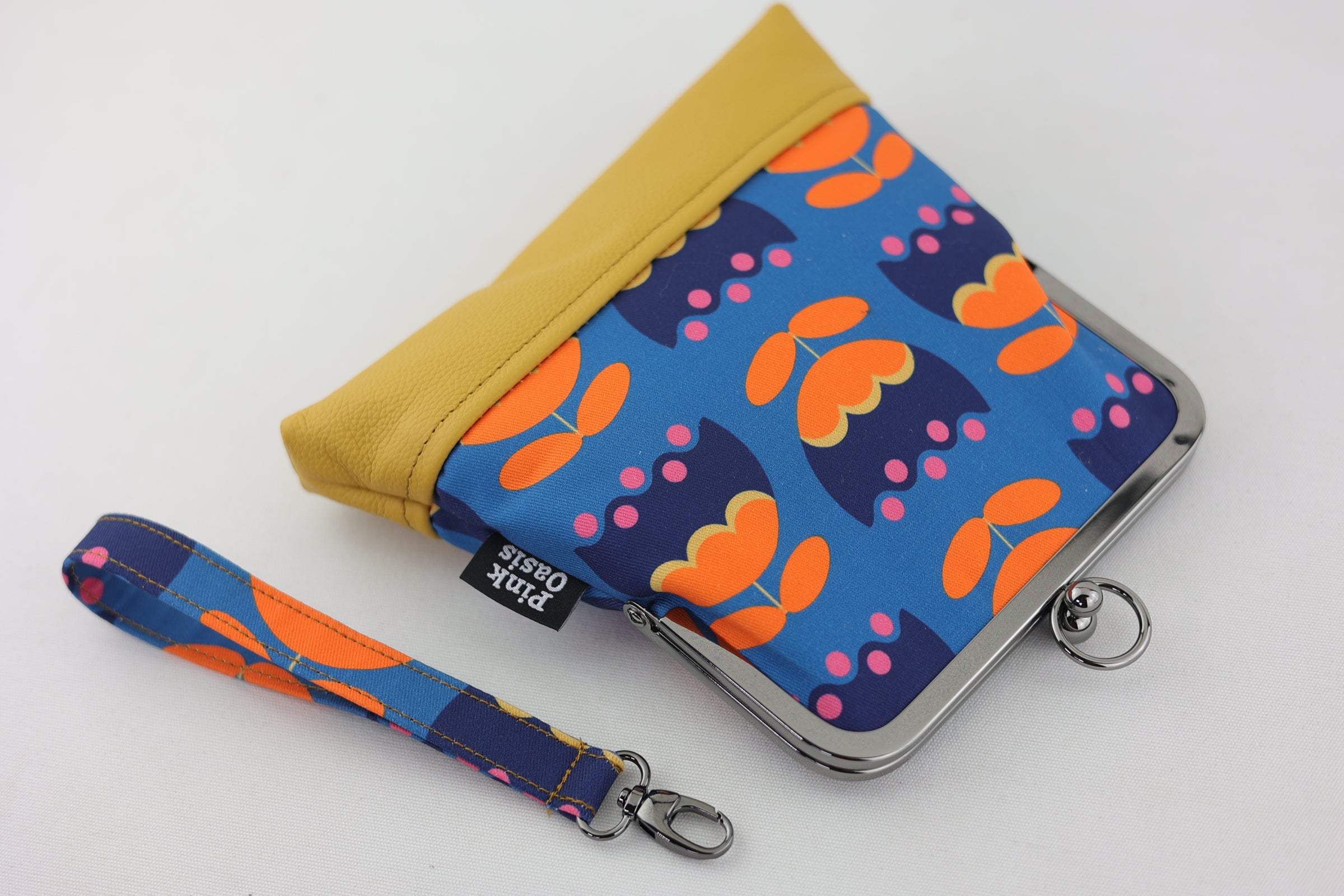 Tulip Flower Wristlet Bag Handmade in Australia | PINK OASIS