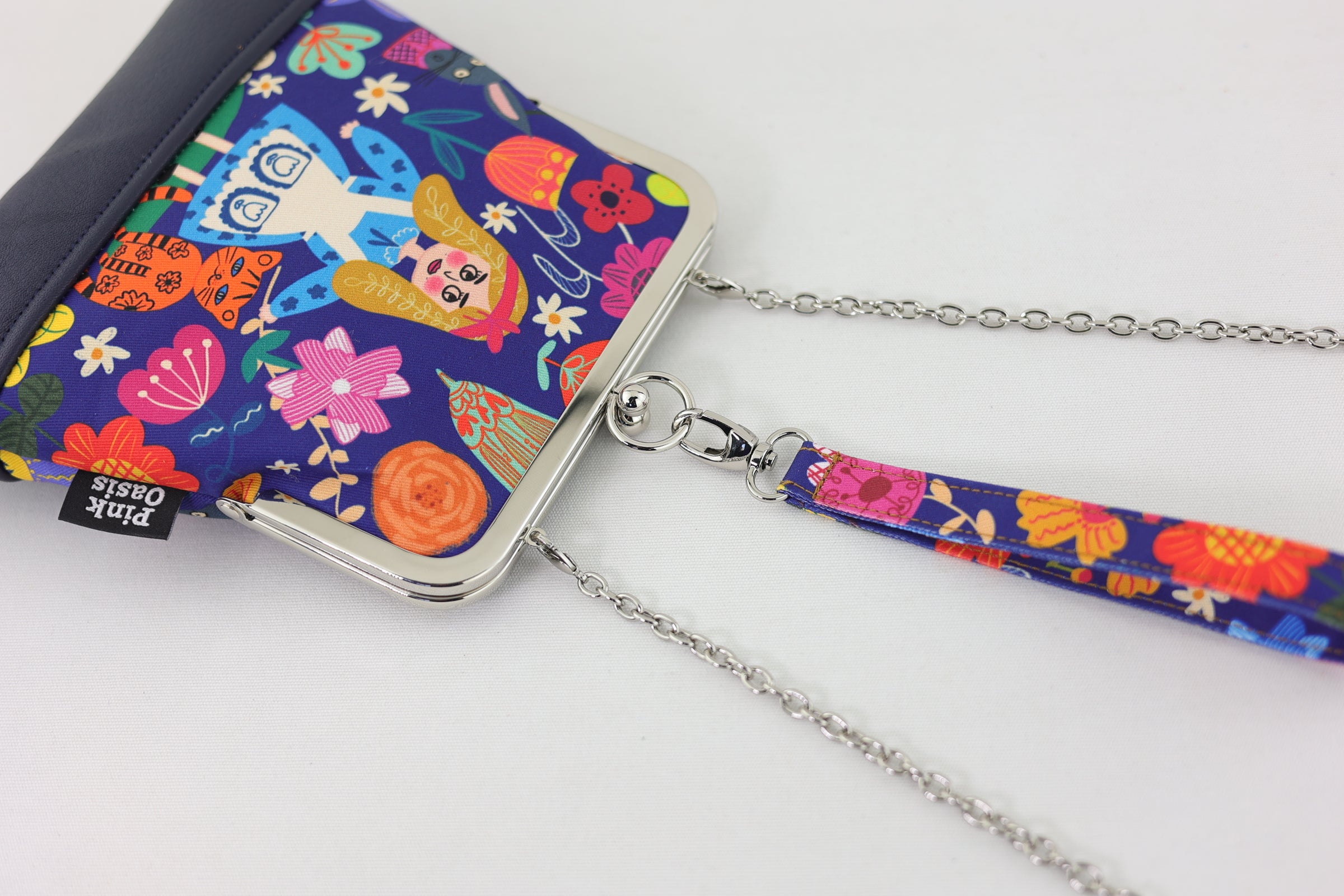 Alice in Wonderland Blue Wristlet | PINK OASIS