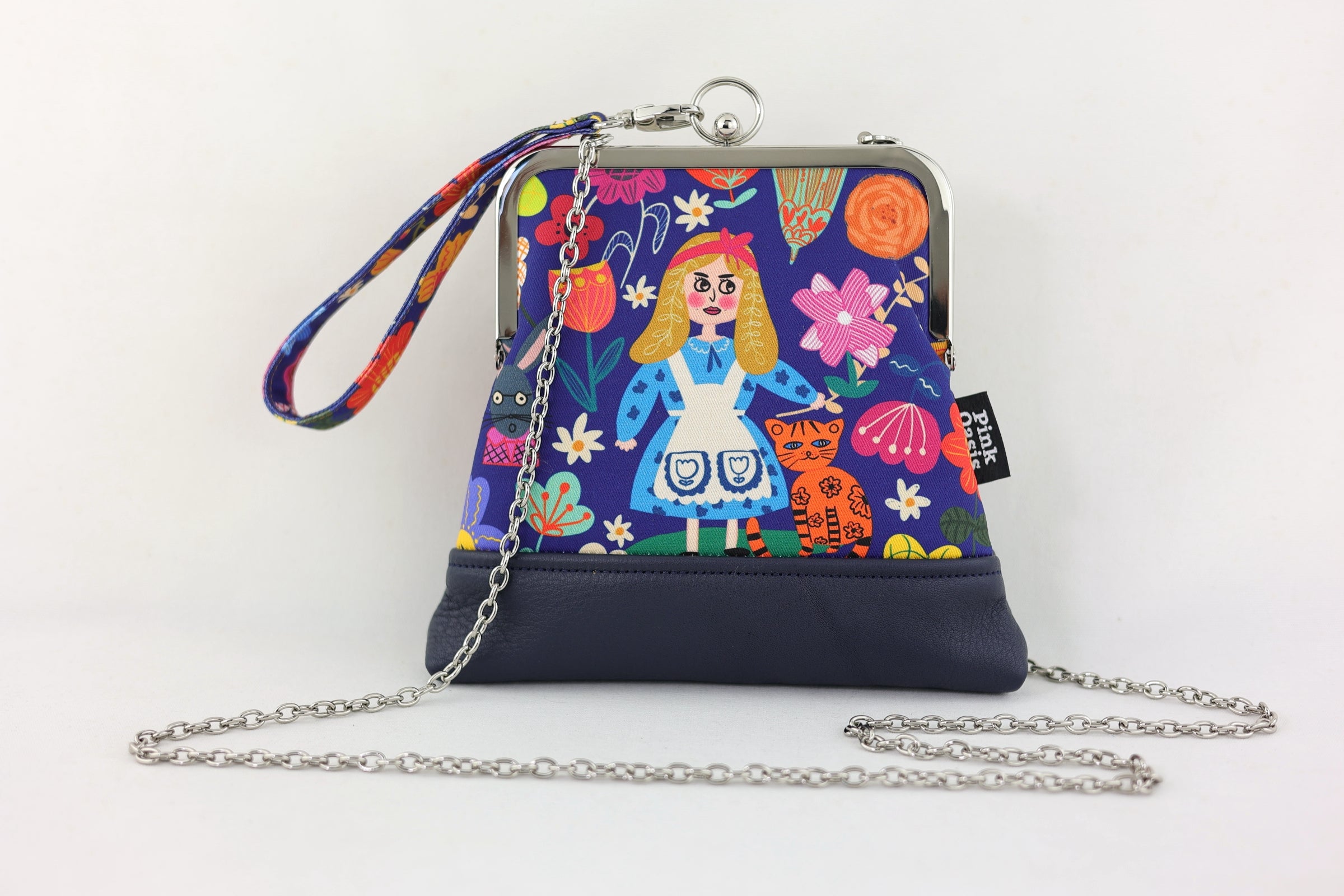 Alice in Wonderland Blue Wristlet | PINK OASIS