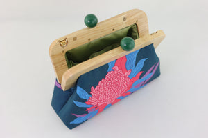 Torch Ginger Flower Clutch (Special Edition with Colourful Ball Closure)
