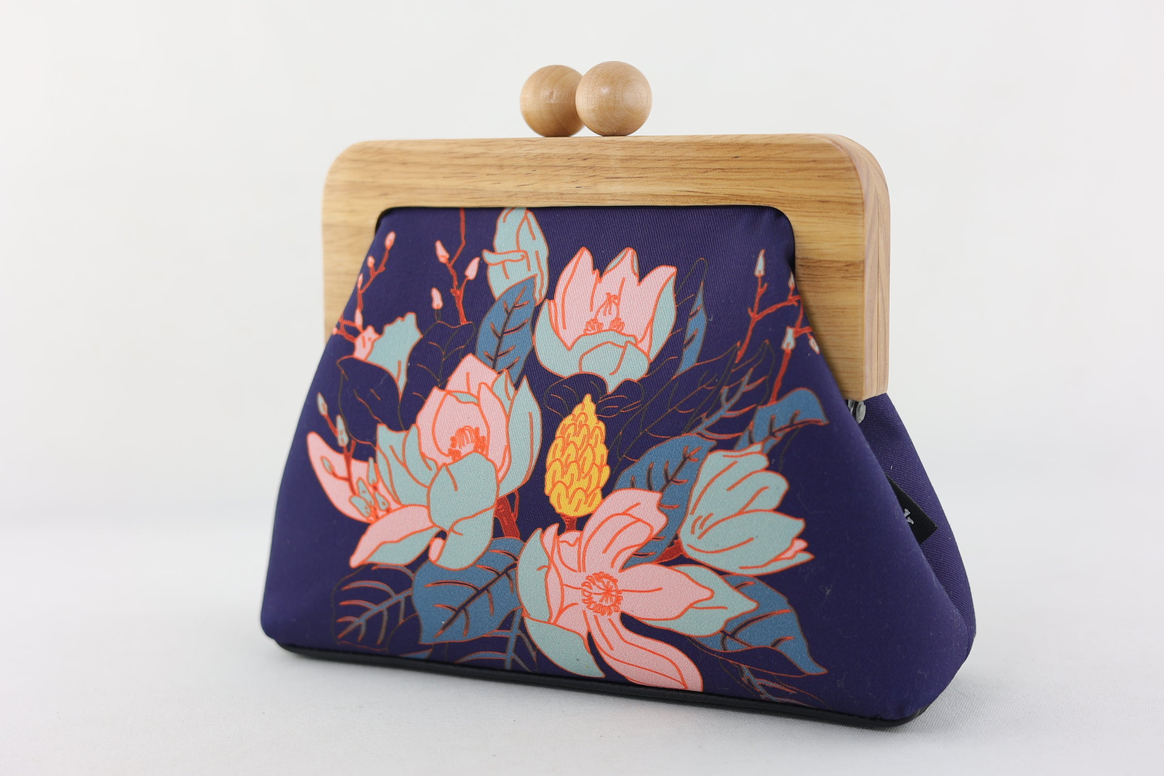 Magnolia Navy Clutch | PINK OASIS