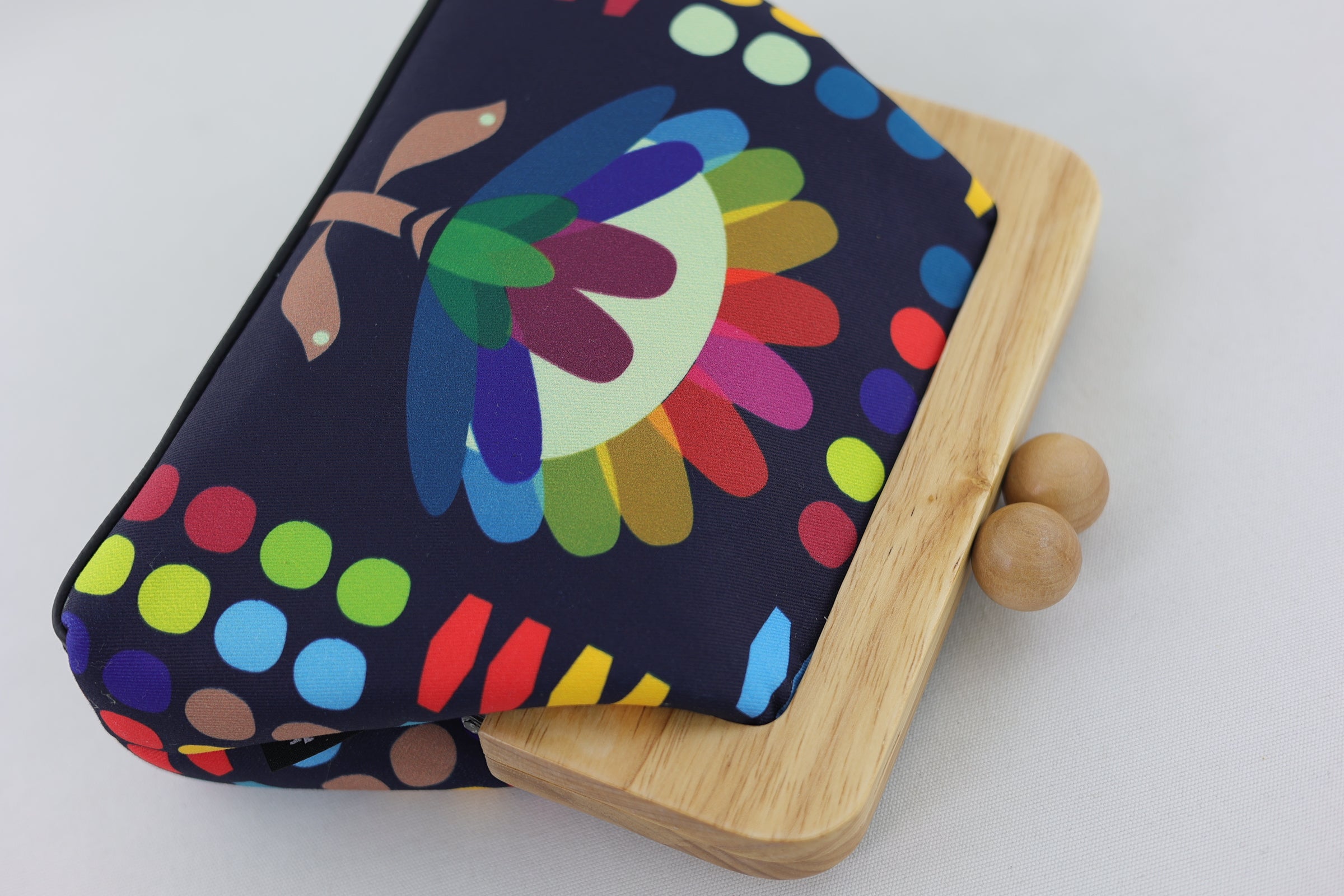 Rainbow Protea Clutch Bag Handmade in Australia | PINK OASIS