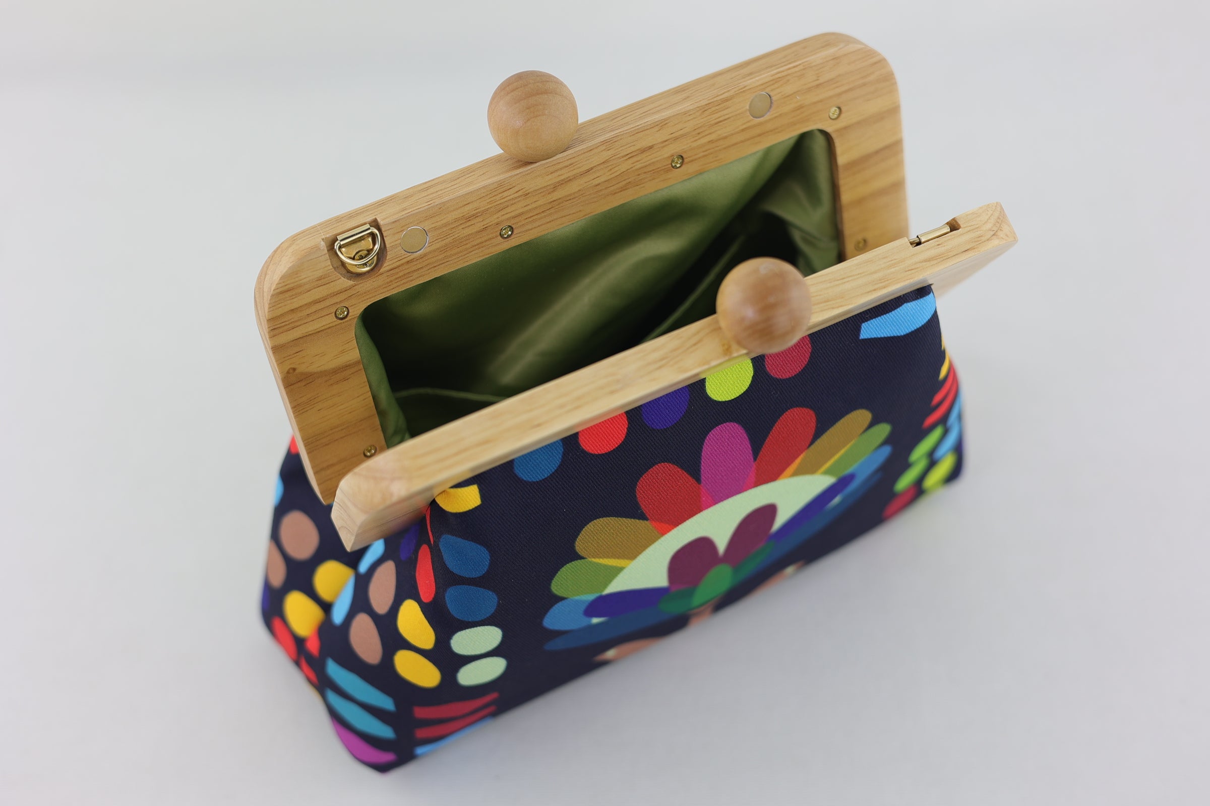 Rainbow Protea Clutch Bag Handmade in Australia | PINK OASIS