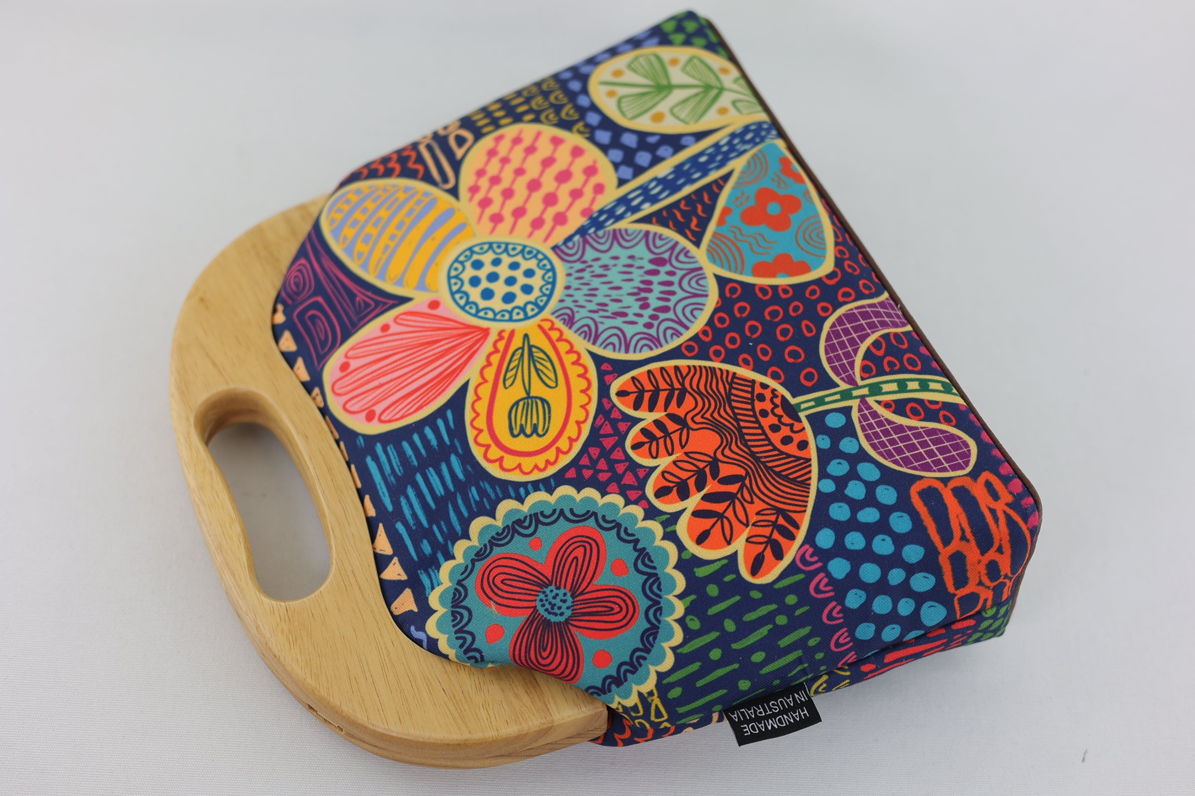Doodle Flora Clutch Bag Handmade in Australia | PINK OASIS