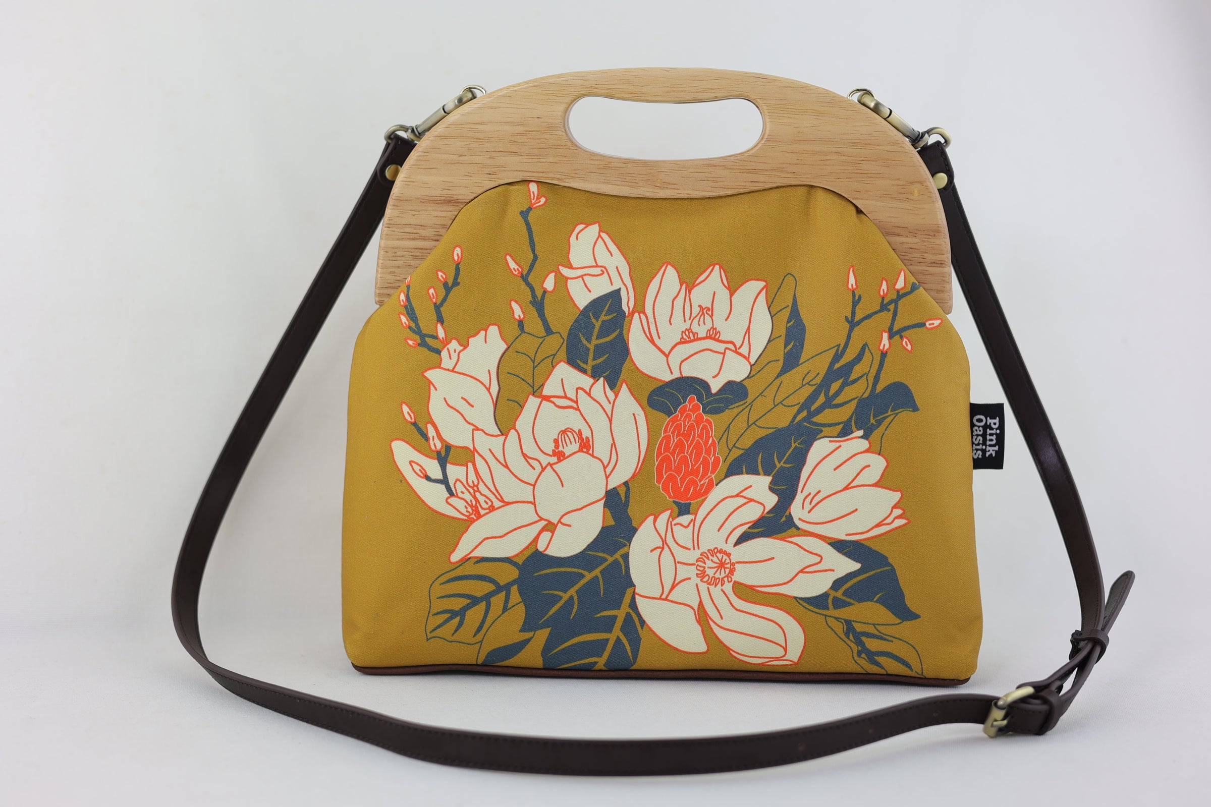 Magnolia Mustard Yellow Ladies Bag Handmade in Australia | PINK OASIS