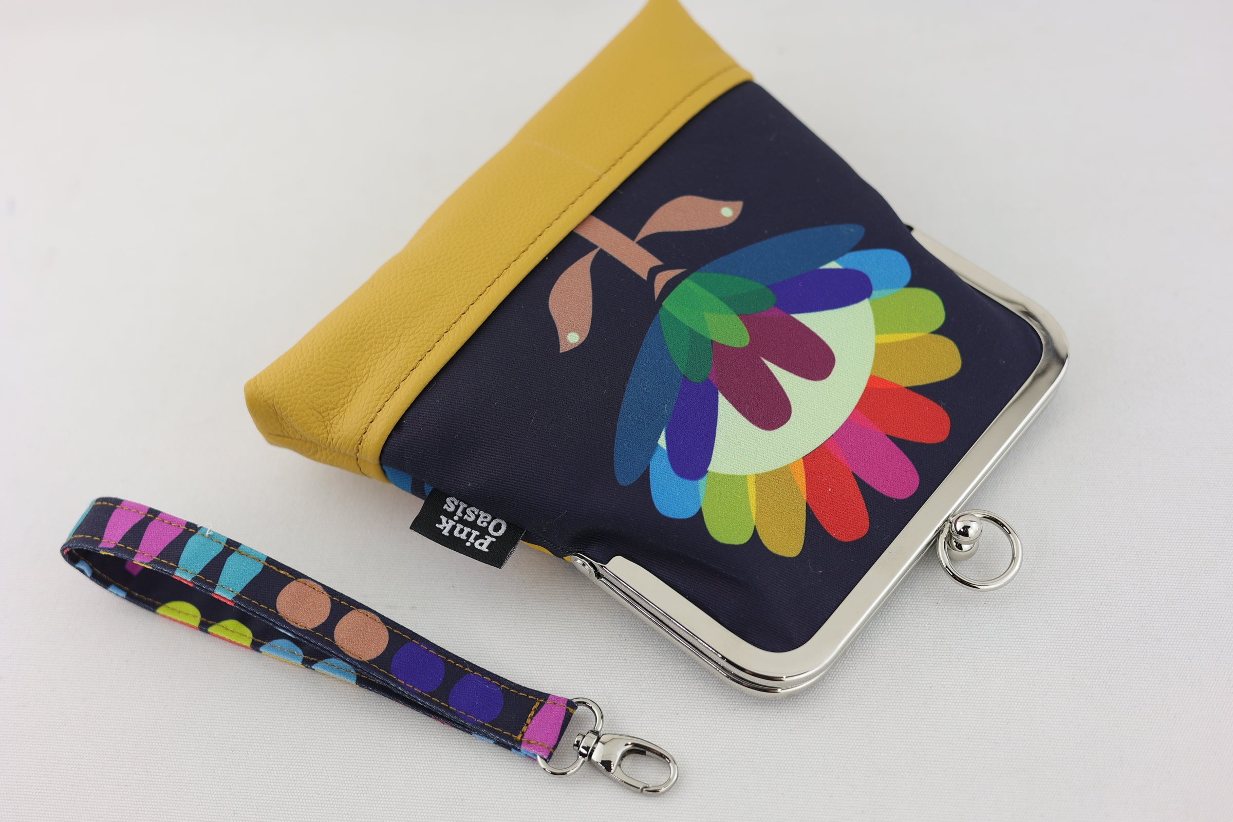 Rainbow Protea Floral Wristlet | PINK OASIS