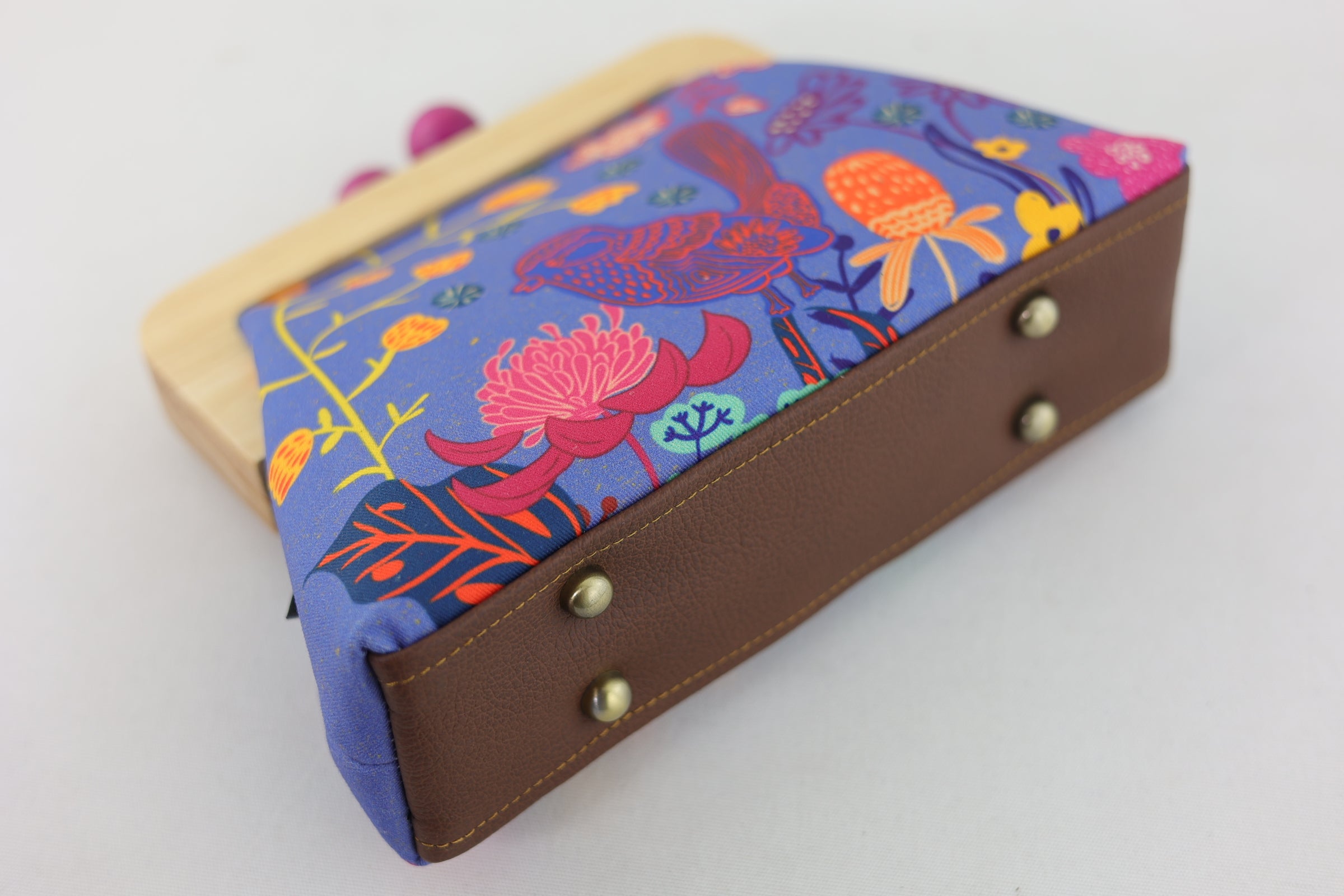 Blue Wren, Waratah & Banksia Clutch | PINK OASIS