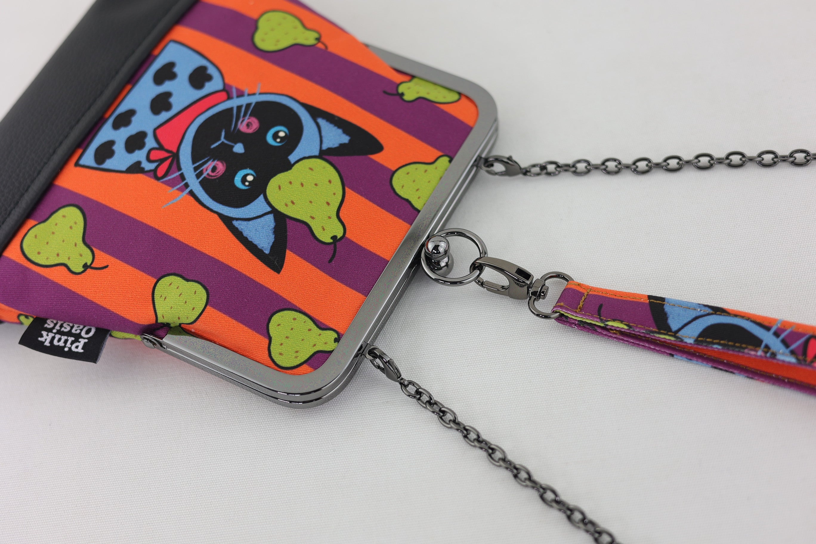 Cat and Pears Wristlet | PINK OASIS