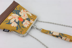 Magnolia Mustard Wristlet Handmade in Australia | PINK OASIS