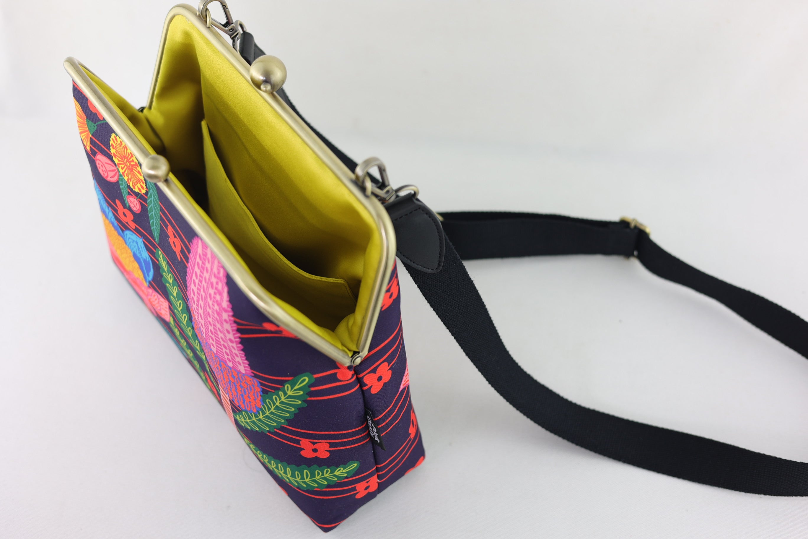 Australian Native Flower Crossbody Bag with Webbing Strap | PINK OASIS