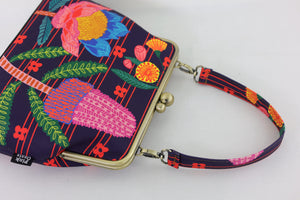Australian Native Flower Crossbody Bag with Webbing Strap | PINK OASIS