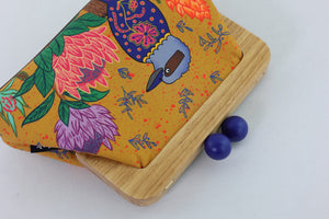 Kookaburra and Proteas Flower Clutch | PINK OASIS
