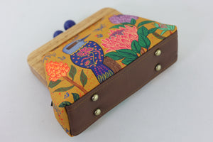 Kookaburra and Proteas Flower Clutch | PINK OASIS
