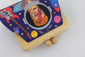 Handmade David Bowie Space Clutch | PINK OASIS