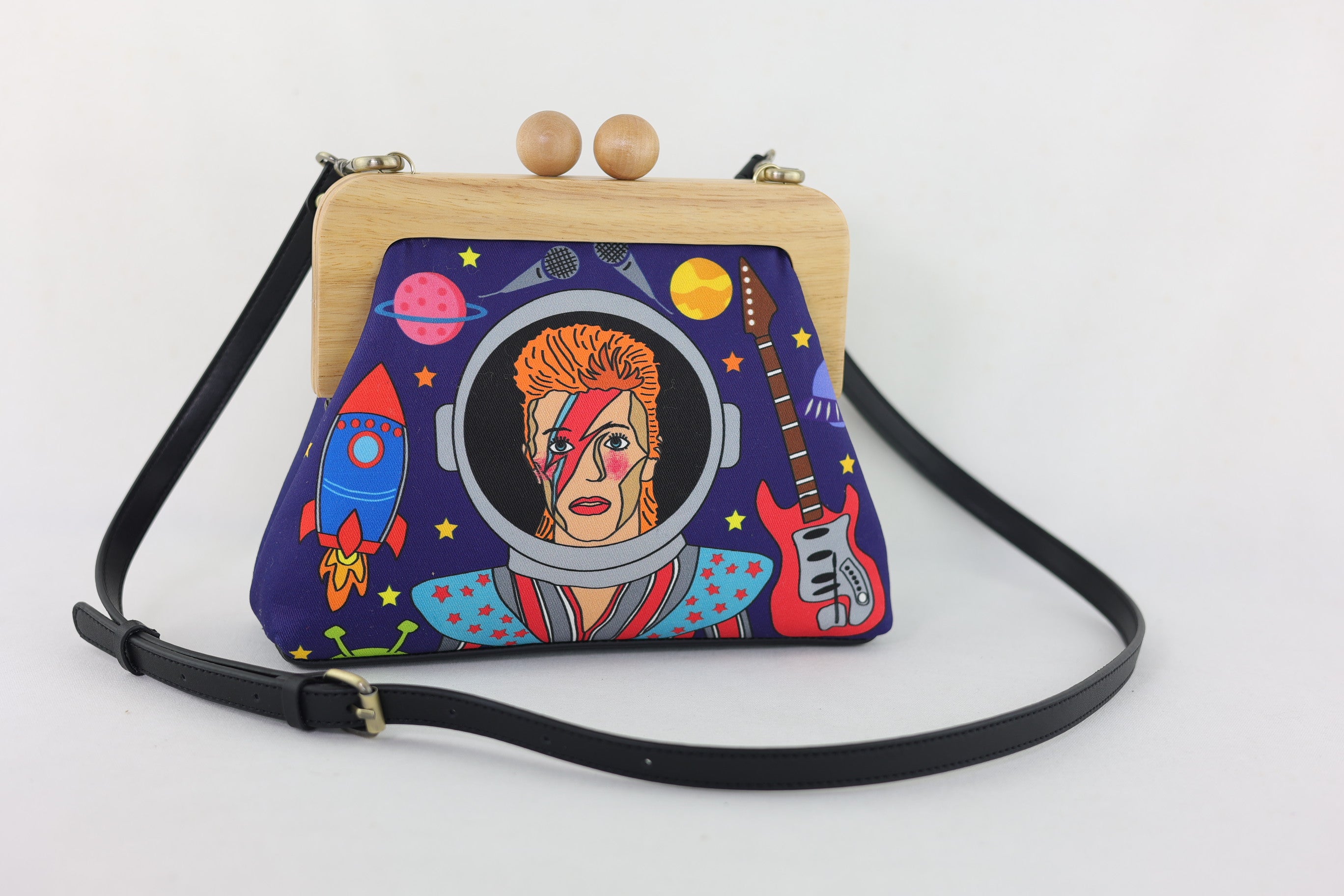 Handmade David Bowie Space Clutch | PINK OASIS