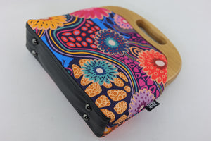Gerberas Floral Large Wood Frame Bag | PINK OASIS