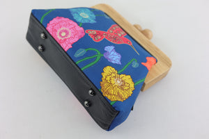 Poppies & Hummingbird Clutch | PINK OASIS
