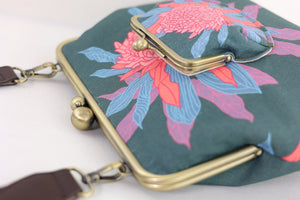 Torch Ginger Flower Emerald Handbag and Crossbody Bag | PINK OASIS