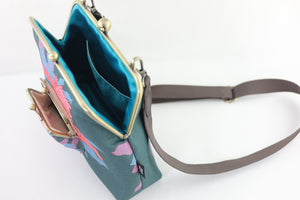 Torch Ginger Flower Emerald Handbag and Crossbody Bag | PINK OASIS