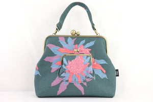 Torch Ginger Flower Emerald Handbag and Crossbody Bag | PINK OASIS
