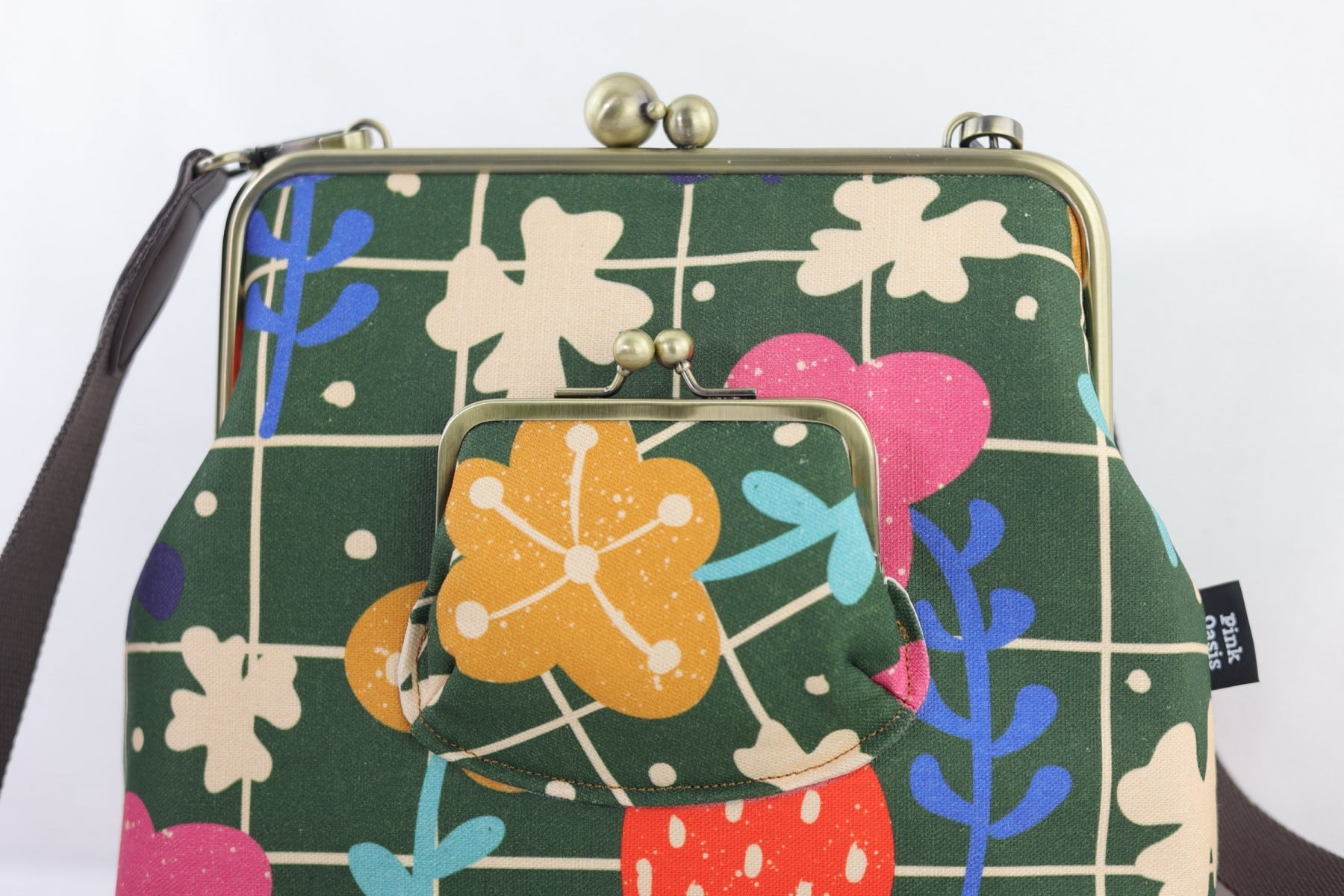 Spring Lawn Handbag and Crossbody 2 Way Bag | PINK OASIS