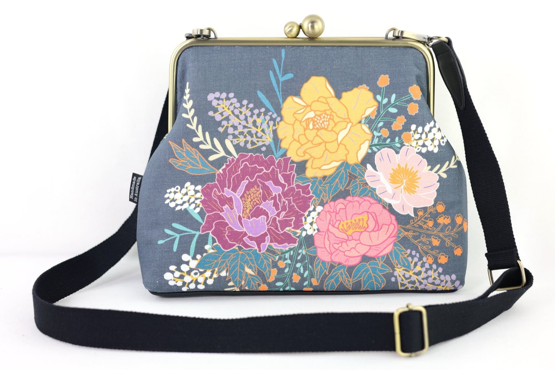 Peonies Garden Floral Handbag and Crossbody 2 Way Bag | PINK OASIS
