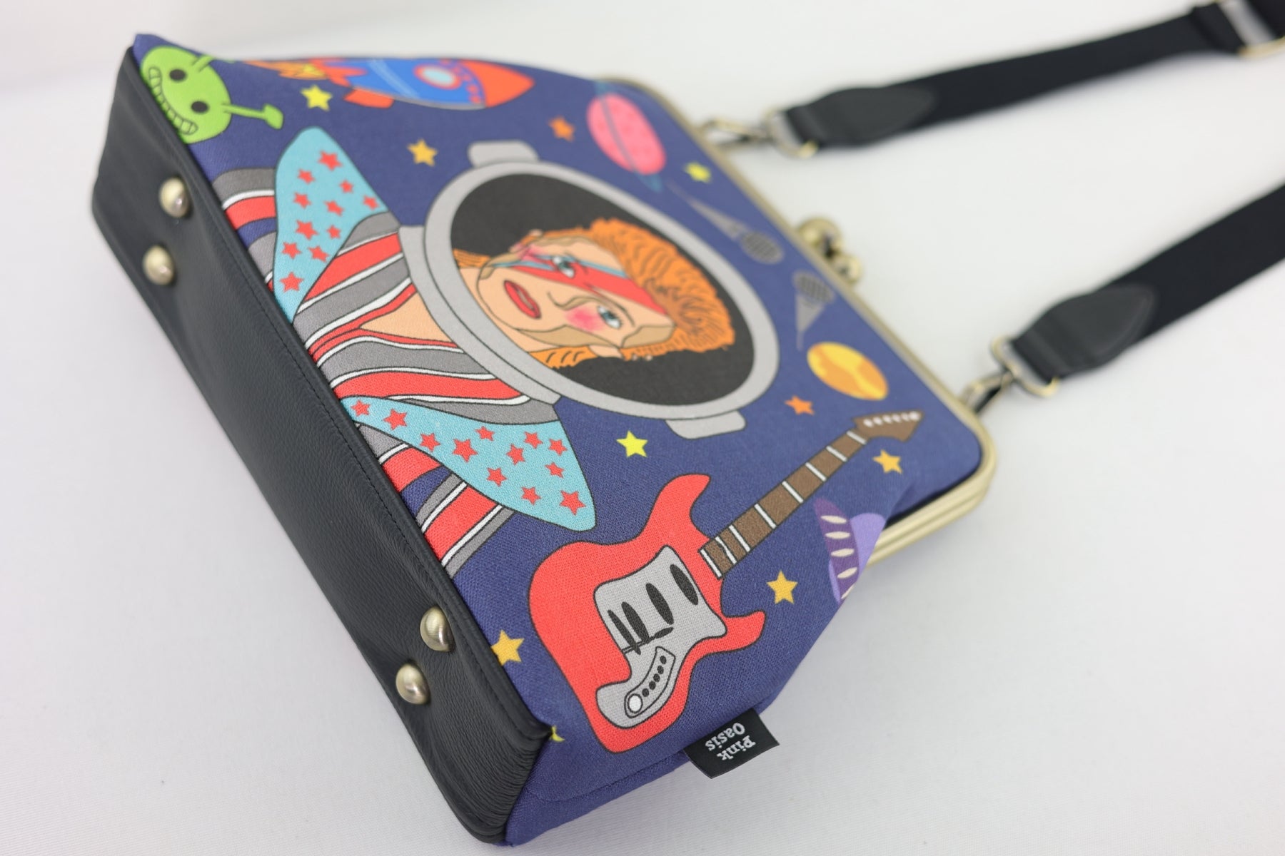 David's Space Crossbody Bag with Webbing Strap | PINK OASIS
