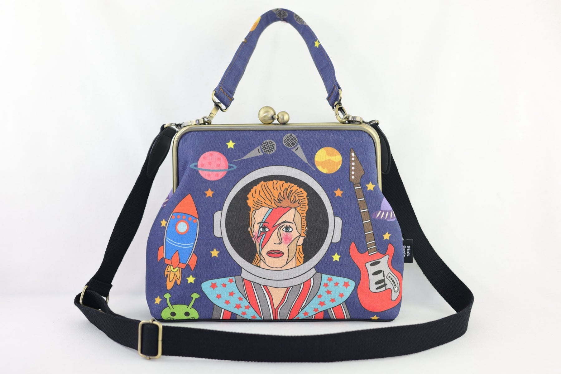 David's Space Crossbody Bag with Webbing Strap | PINK OASIS