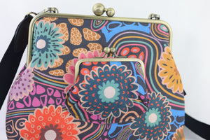 Gerberas Floral Crossbody Bag Handmade | PINK OASIS