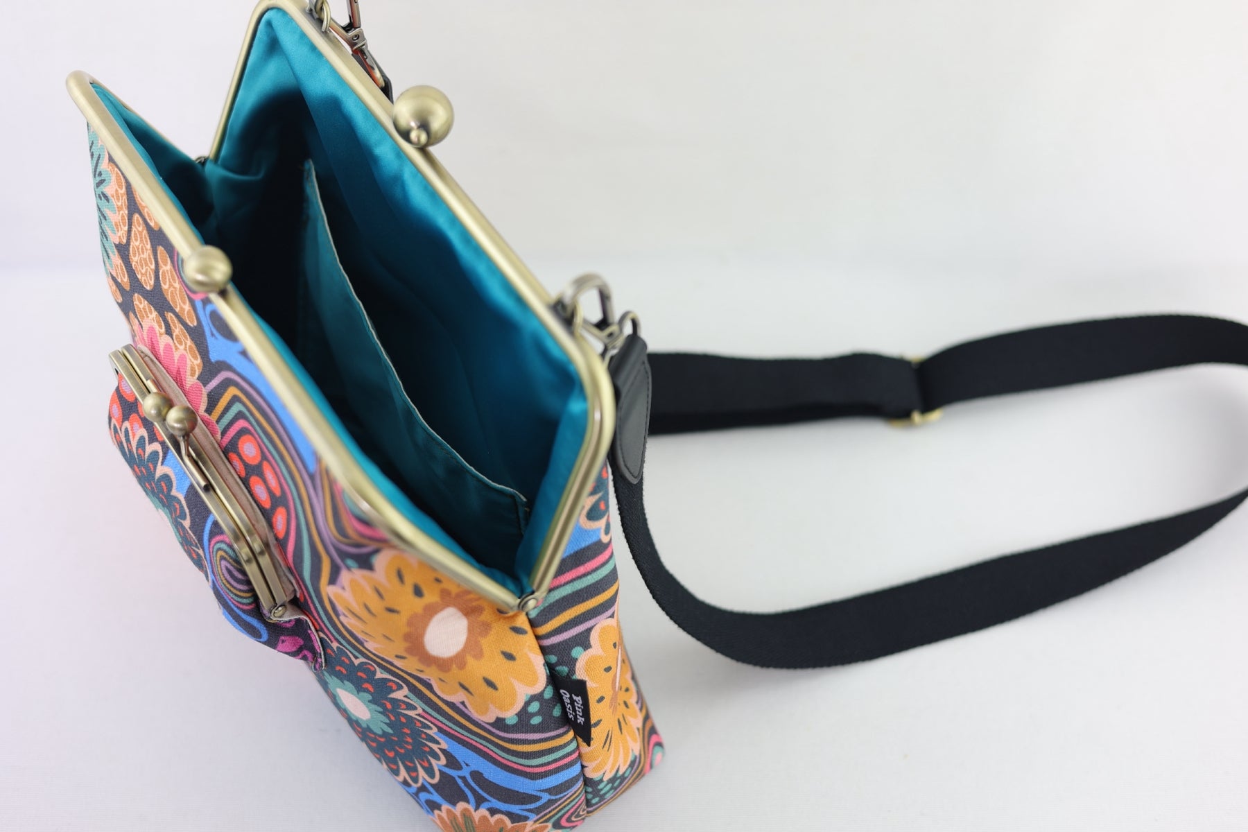 Gerberas Floral Crossbody Bag Handmade | PINK OASIS