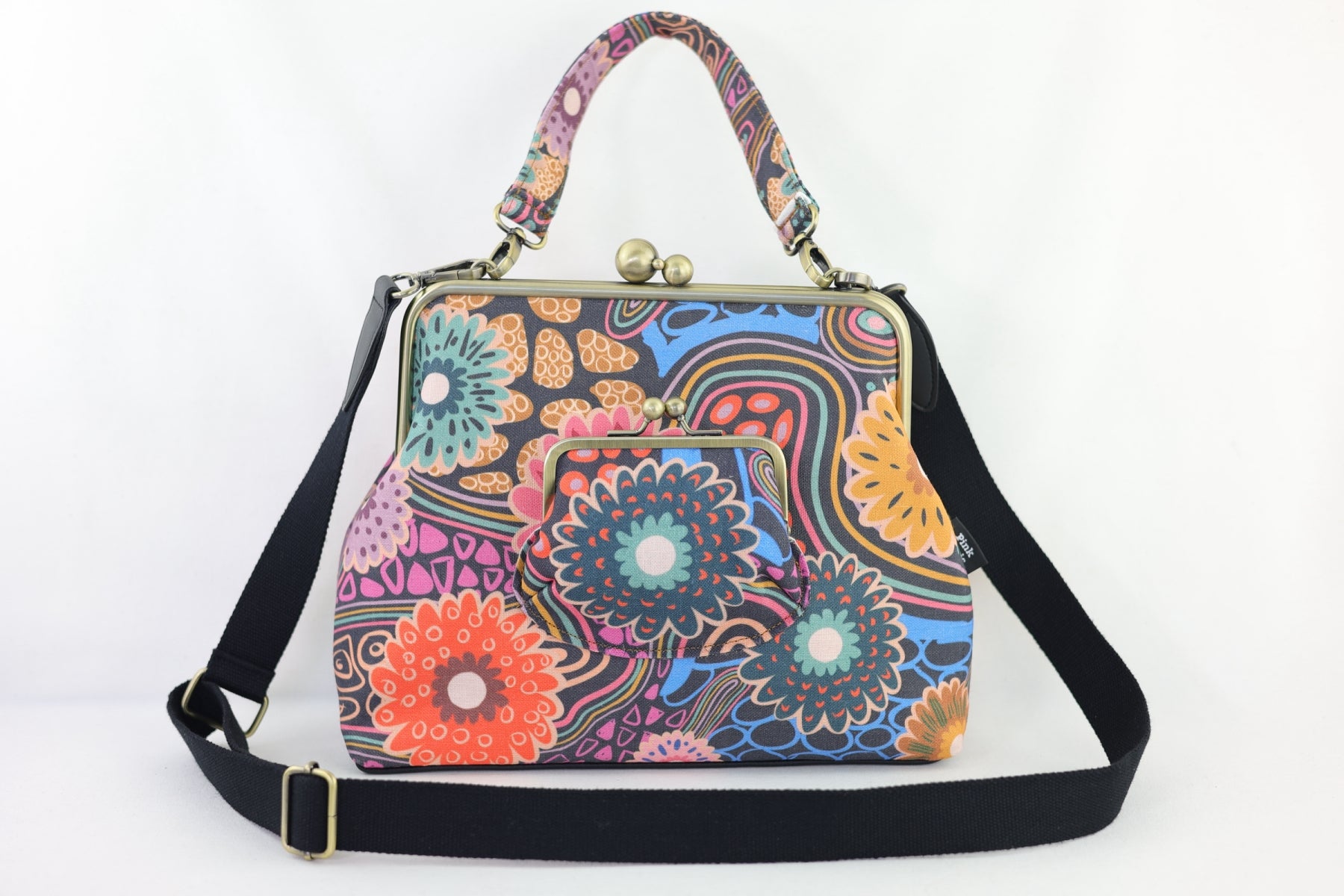 Gerberas Floral Crossbody Bag Handmade | PINK OASIS